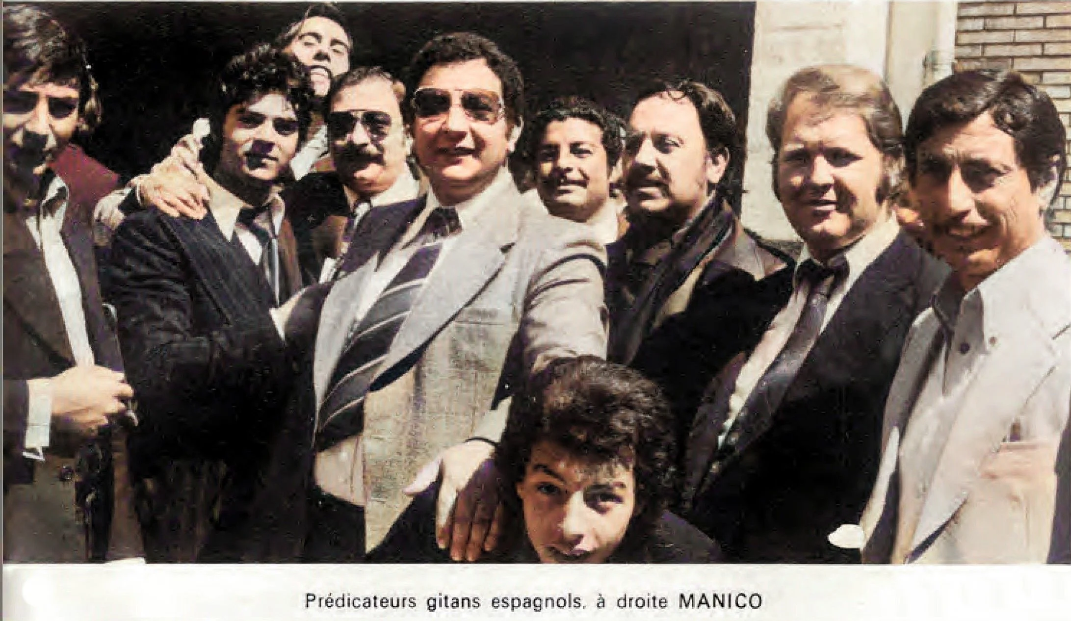 Le Pasteur Manico (à droite) en 1977