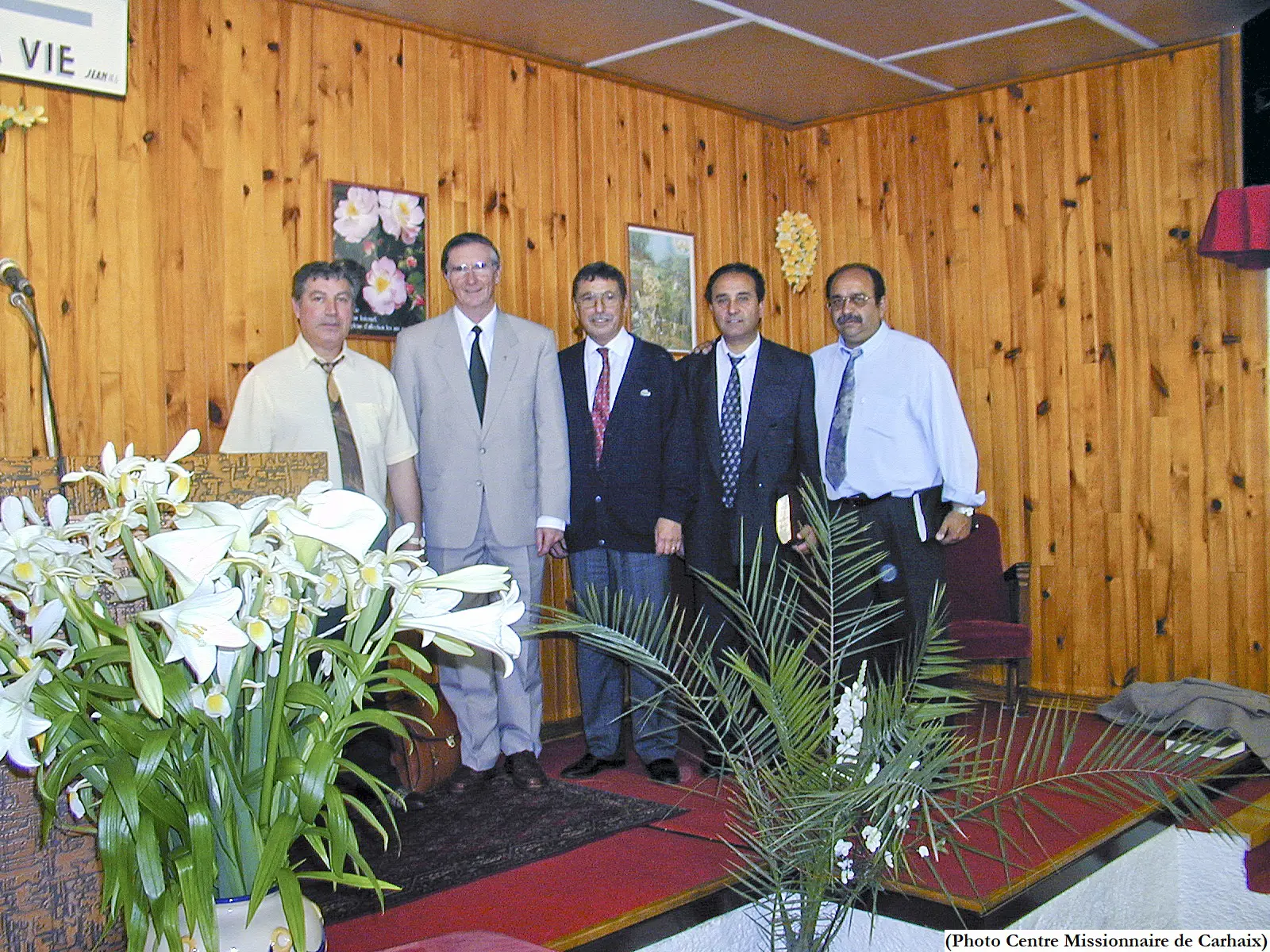 Pasteur Yvon Charles et Manico au centre